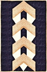 Jute Rug 4 X 7 Natural Braided Jute runner carpet modern living area rug - Picture 1 of 5