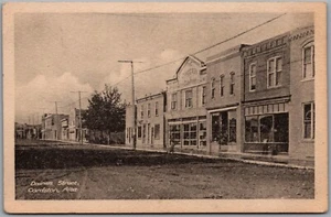 Postcard Cardston Alberta Daines Street Implement Company Tractors Machinery - Picture 1 of 2