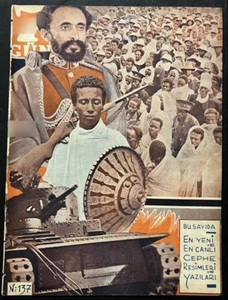Haile Selassie Cover Ethiopia Italy War Magazine Middle East Issue 1935 -2 - Picture 1 of 1