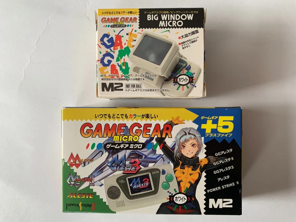 [Factory-Sealed NEW] SEGA Game Gear Micro White Big Window Micro White GG Aleste - Image 1 of 4
