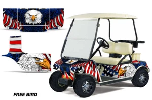 Graphics Kit Decal Sticker For Club Car Golf Cart 1983-2014 FREEBIRD - Foto 1 di 2