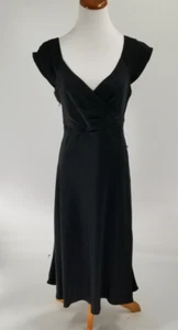 J CREW Größe 8 Cecelia Seide Tricotine Kleid schwarz NEU - Bild 1 von 4