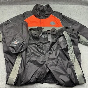 Harley-Davidson Motorcycles Mens Large 98337-15VM Full Speed Reflective Rainsuit - Picture 1 of 24