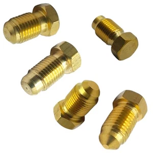 Blanking Plug Brake Hose Hydraulic Clutch line Pipe End Cap Brass Plug Metric - Picture 1 of 6
