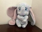 Dumbo Ty Beanie Baby Disney Sparkle 7" Plush Elephant Stuffed Toy Soft Blue