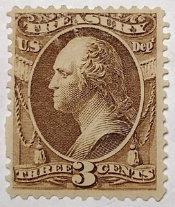 US SC #O74 3 Cent US Treasury Dept No Gum CV$230 14-660 - Picture 1 of 4