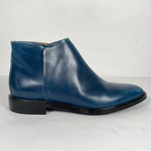 Everlane The Modern Boots Womens Size 6 Blue Leather Slip On Pointed Toe Shoes - Picture 1 of 10