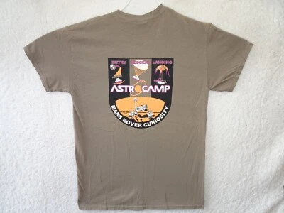 Astro Camp Mars Rover Curiosity T Shirt Space Exploration Medium Brown EUC - Image 1 of 4