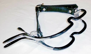 PVC Coated Jennings Open Mouth Gag Dental Gag Black Leather Strap UK Seller BDSM - Picture 1 of 6