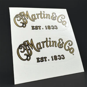 2 Pieces Waterslide Martin Guitar Headstock Logo Decal - Picture 1 of 1