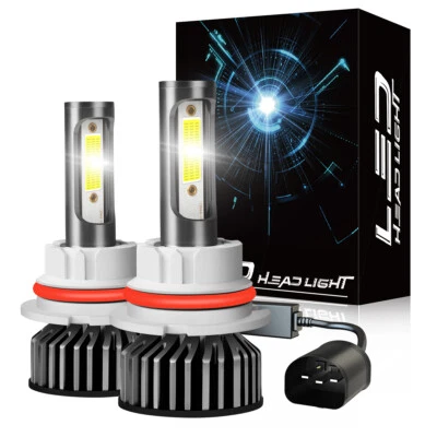 For Ford E-350 Econoline Club Wagon 1990-2002 9007 LED Headlight High Low Bulbs - Image 1 of 4