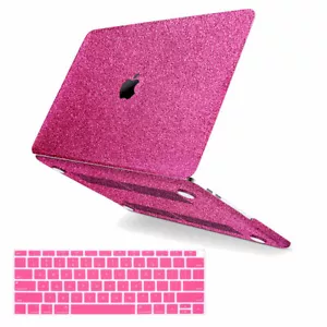2021 Bling Sparkly Shinny Glitter Rubberized Hard Case Cover For Macbook Air Pro - Picture 1 of 101