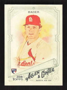 Harrison Bader RC, SP 2018 Topps Allen & Ginter St. Louis Cardinals #319 - Picture 1 of 2