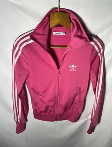 Adidas Sudadera Rosa Blanco TALLA XS Mujer Mujeres Trackshirt Deporte Tops - Imagen 1 de 9