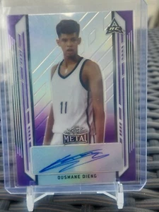 Ousmane Dieng 2022 Leaf Metal Purple Silver Rookie Auto BA-OD1 Thunder RC /30 - Picture 1 of 4