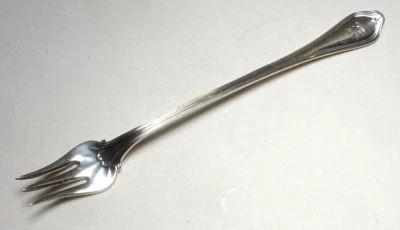 Toalla PAUL REVERE plata esterlina 5 5/8" -TENEDOR DE MARISCOS- con SELLO ESPECIAL "PR" Foto 1 de 4