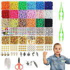 24 Rainbow Color Chip Beads For Boho Bracelet Necklce Making Letter Beads Kit
