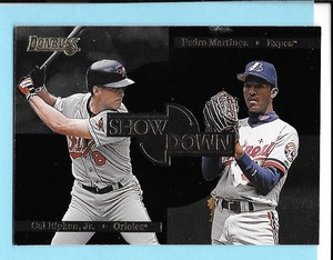 1996 Donruss Showdown Cal Ripken Jr Orioles/Pedro Martinez Red Sox  /10,000