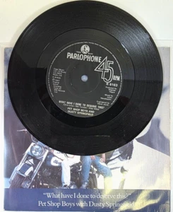 Pet Shop Boys & Dusty Springfield What Have I Done To Deserve This 7" record - Picture 1 of 13