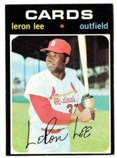 Leron Lee 1971 Topps # 521 St. Louis Cardinals (ex)