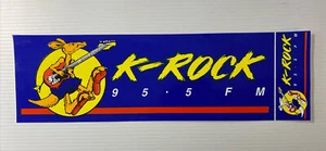 K ROCK Geelong) 95.5 FM RADIO PROMO STICKER - Picture 1 of 3