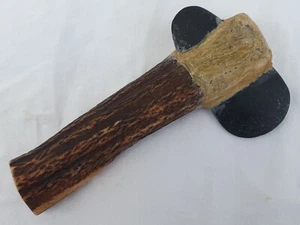 Polished Stone Axe Prehistoric Neolithic Prehistory Deer Wood Tool - Picture 1 of 13
