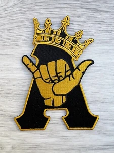 5” Alpha Iron on/Sew on Patch, Embroidered Patch, #P-5068 - Picture 1 of 4