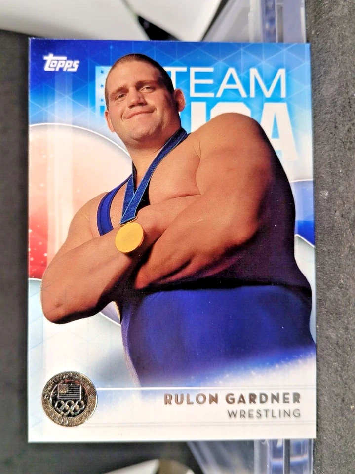 2016 Topps Olylmpic Team USA Rulon Gardner #62 Greco Wrestling Gold Parallel - Image 1 of 1