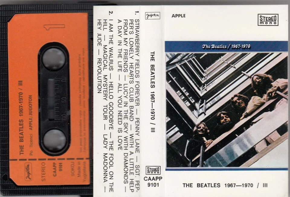 THE BEATLES 1967 - 1970 / III CASSETTE TAPE YUGOSLAVIA - Image 1 of 1