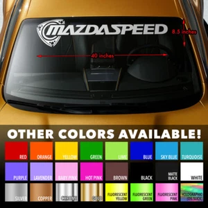 MAZDA ROTARY MAZDASPEED RX7 RX8 Windshield Banner Vinyl Decal Sticker 40"x8.5" - Picture 1 of 3