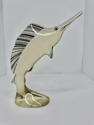 HTF Vintage MCM Large Abraham Palatnik Marlin/Swordfish Lucite Sculpture 10.25” - Image 1 of 4