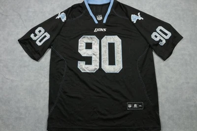 Camiseta de fútbol americano Detroit Lions para hombre XXL negra Ndamukong Suh 90 NFL alternativa Foto 1 de 4