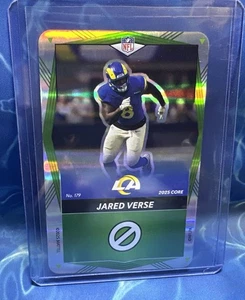 2025 Mattel Uno Jared Vers Los Angeles Rams Green Foil Football Karte #179 - Bild 1 von 2