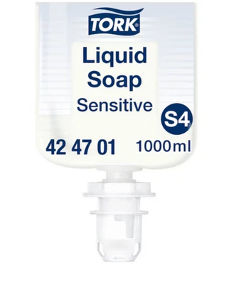 Tork 424701 Sensitive Handseife S4 flüssig Weiß 2x à 1000 ml - Bild 1 von 4