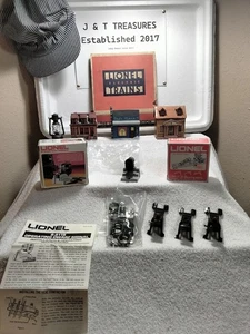 LIONEL O GAUGE 6-2115 OPERATING DWARF SIGNAL & 6-2280 SET OF 3 BUMPERS - Picture 1 of 3