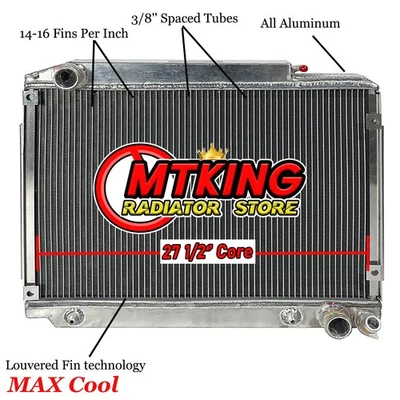 Radiador 27 1/2' CORE para Mercedes-Benz R107 350/380/450 SL C107 350/380/450 SLC Foto 1 de 4