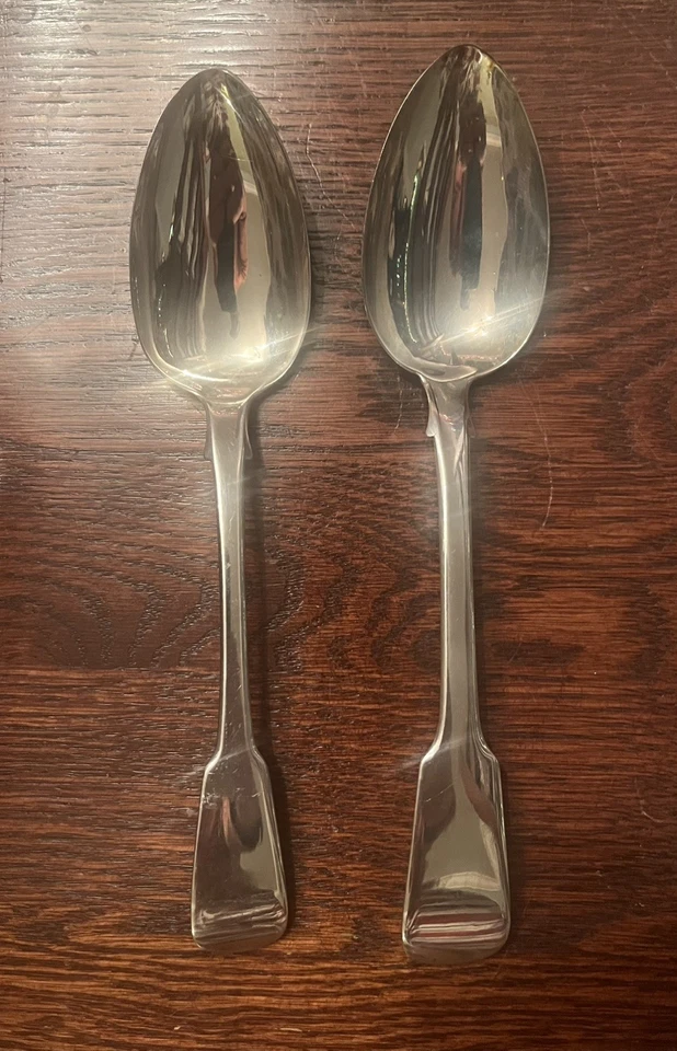 Cucharaditas inglesas antiguas de plata esterlina con sello de Londres y Birmingham Foto 1 de 4