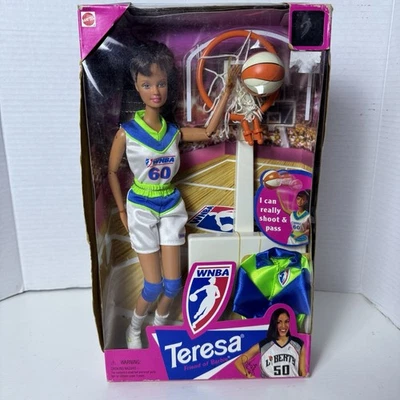 Barbie Teresa 1998 Mattel WNBA New York Liberty Rebecca Lobo 20350 nueva en caja Foto 1 de 4