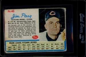 Post Cereal 1962 #43 Jim Perry - Imagen 1 de 2