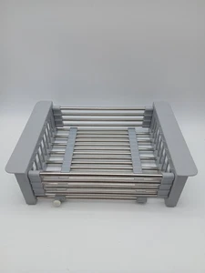 Adjustable Stainless Steel Dish Drying Rack Expandable Kitchen Sink Holder - Picture 1 of 5