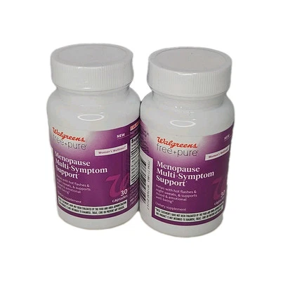 Lote de (2) Walgreens GRATIS + PURO Menopausia Soporte Multi-Síntomas, 30 cápsulas cada una Foto 1 de 4
