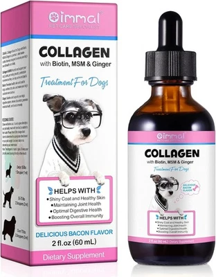 Collagen for Dogs 60Ml | Liquid Dog Collagen Supplement with Biotin, MSM & Gi... - image 1 of 4