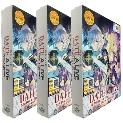 Anime DVD Date A Live Season 1-5 (1-58 END + 2 OVAs + 3 Movies) English Dubbed - Image 1 of 4