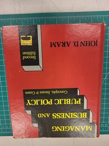 Managing Business Public Policy Concepts Issues Cases 2nd Edition John Aram Book - Picture 1 of 3