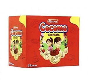 24 galletas de relleno de chocolate Cocomo galletas bocadillos galleta panadería india paquistaní - Imagen 1 de 1