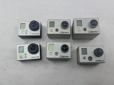 Lot of 6 - Go Pro Hero 3, 2, 1 - Untested - Image 1 of 4