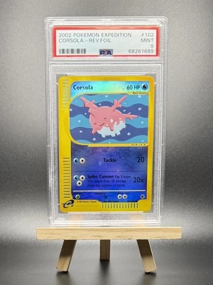 2002 POKEMON CORSOLA REVERSE REV HOLO FOIL #102 E-SERIES EXPEDITION PSA 9 WOTC - Image 1 of 2