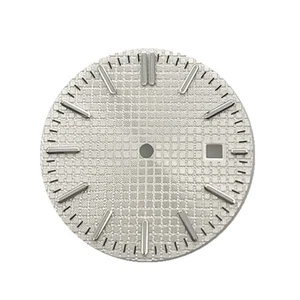 31.7mm White Watch Dial W/ Single Date Window For DG2813 Movement - Picture 1 of 5