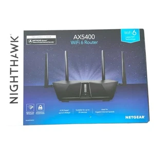 NETGEAR Nighthawk 6-Stream Dual-Band WiFi 6 Router (RAX54S) AX5400 w/ Armor Sub - Picture 1 of 3
