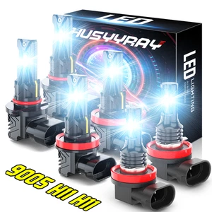 For Toyota Prius 2010-2015 6500K LED Headlight High Low + Fog Light Bulbs Combo - Picture 1 of 12